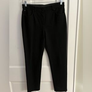 Chico’s So-Slimming Pants Black Ankle Length Size 1.5 Short Medium Size 10